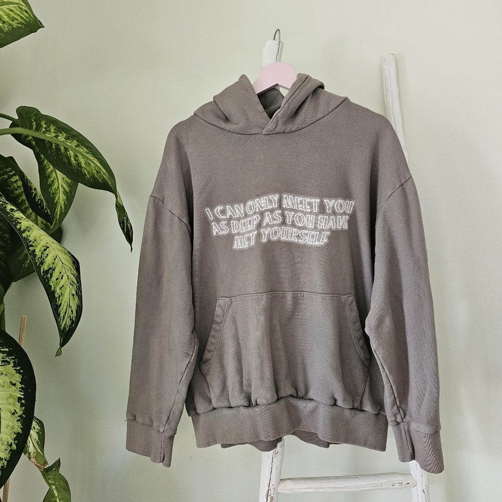 RARE Alina Baraz Memo Gray Hoodie